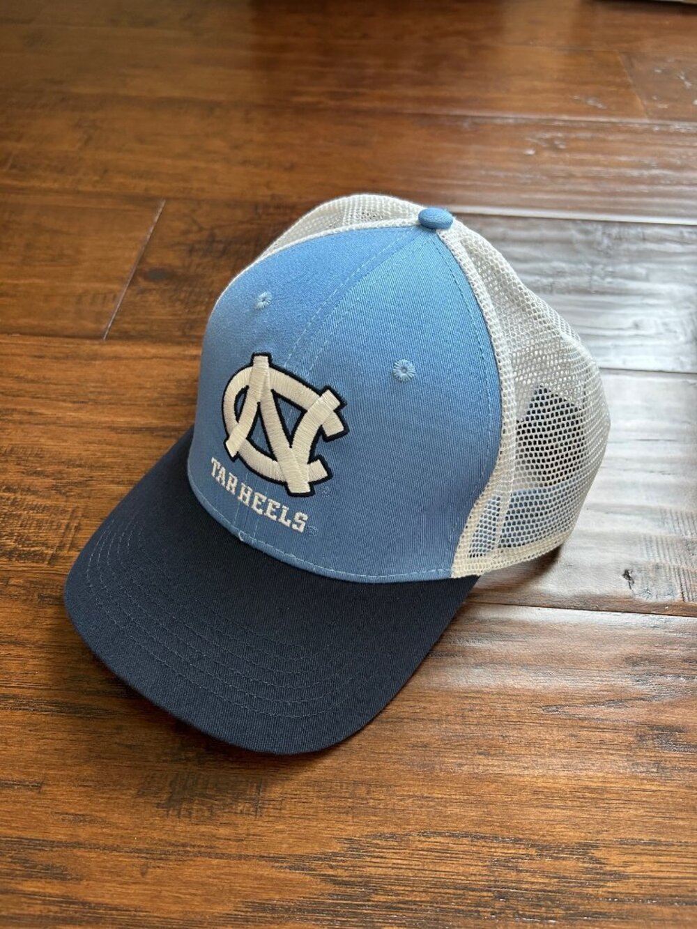 University of North Carolina Tar Heels Hat Blue/White Mesh Snapback UNC Logo Cap